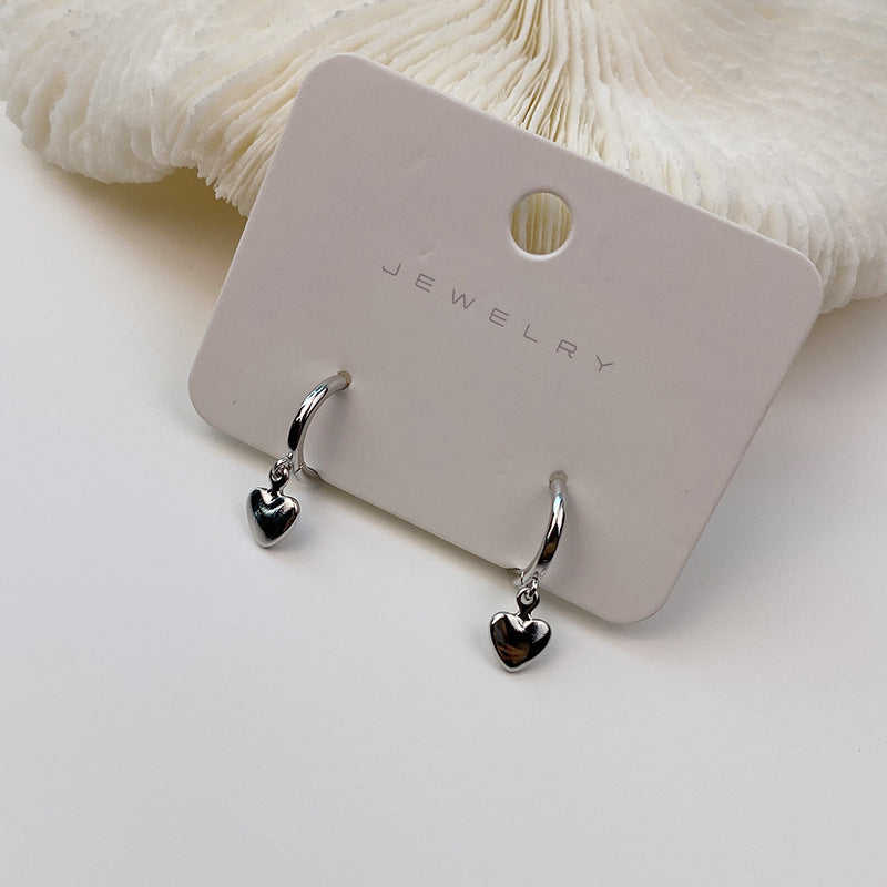 Seoul Peach Heart Earring