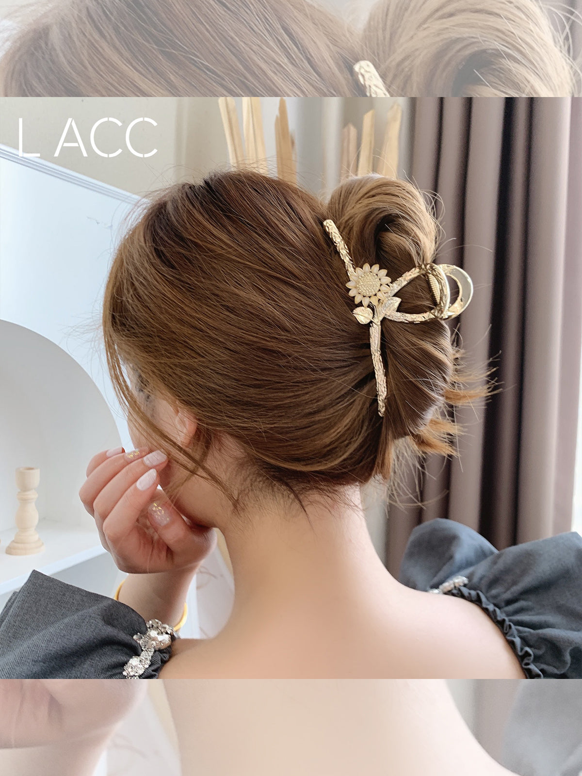 Sunflower Metal Clip