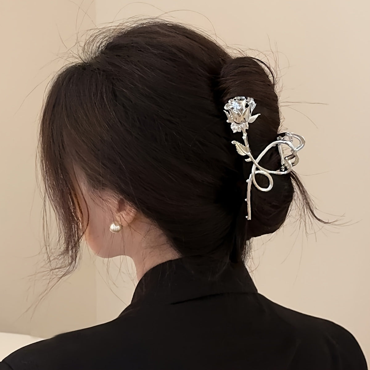 Rose Flower Hair Clip