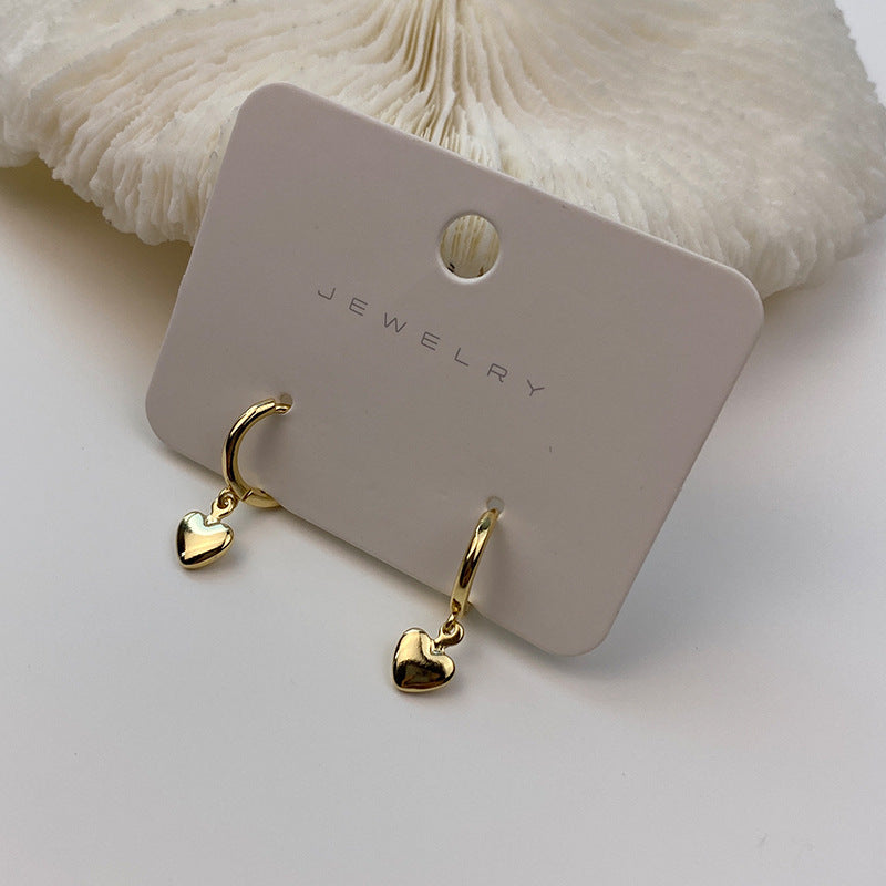 Seoul Peach Heart Earring