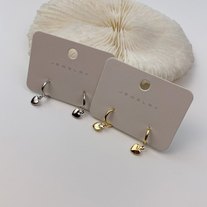 Seoul Peach Heart Earring