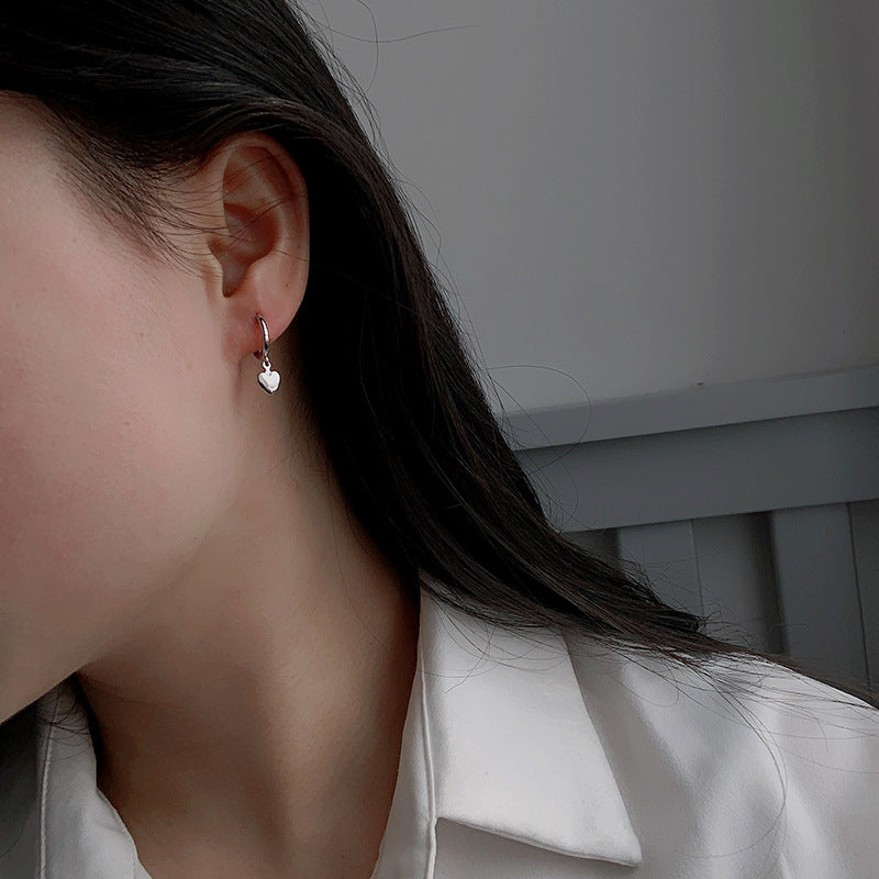 Seoul Peach Heart Earring
