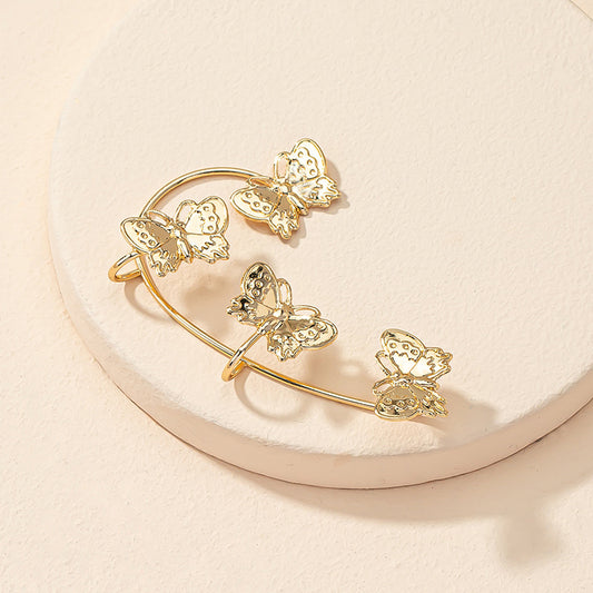 Korea One Shine Butterfly Earrings