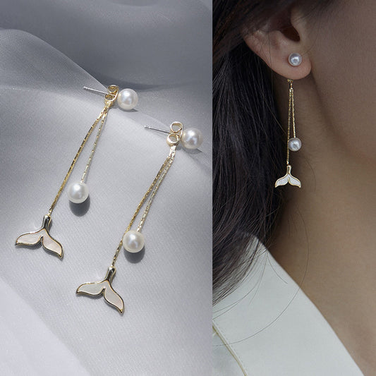 Korean Vintage Long Temperament Earrings Female