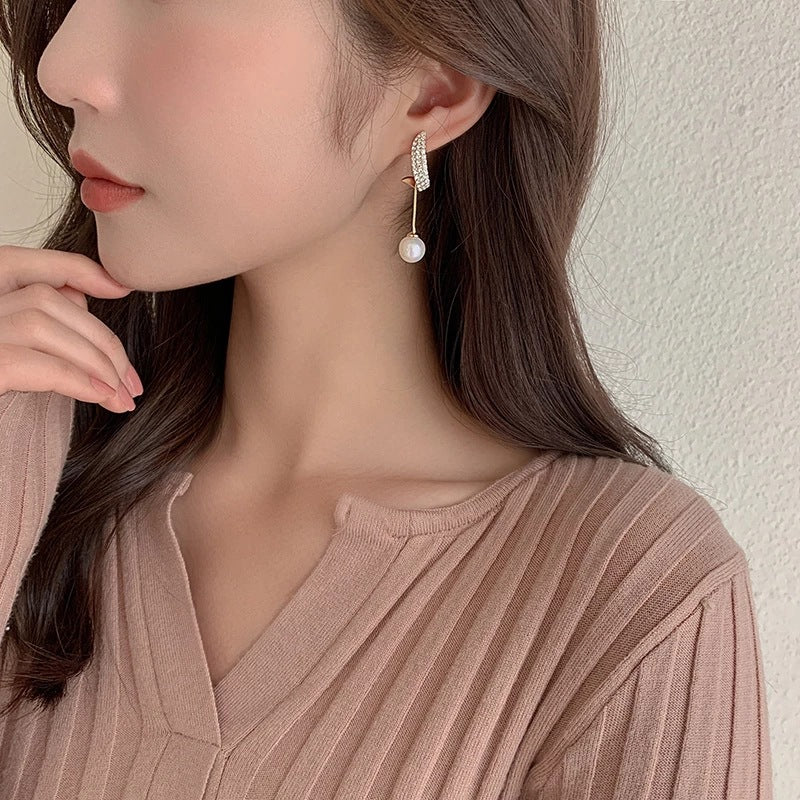 Korean Vintage Long Temperament Earrings Female