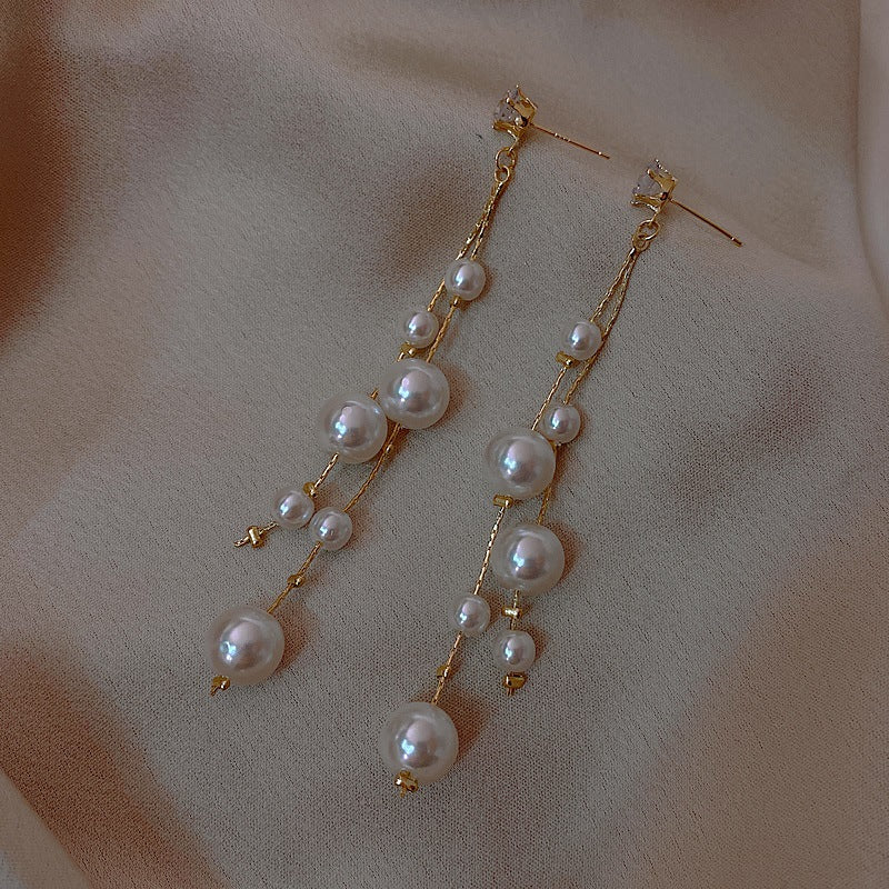 Korean Vintage Long Temperament Earrings Female
