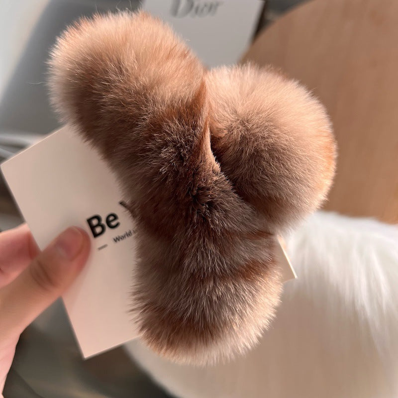 Korea Real Otter Hair Clip