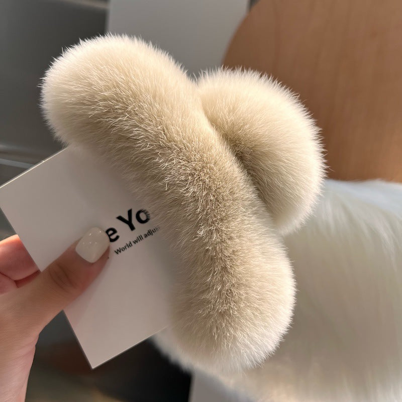 Korea Real Otter Hair Clip