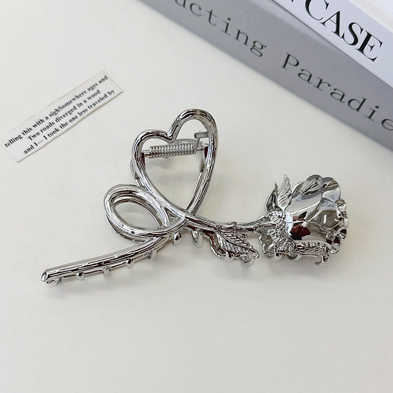 Rose Flower Hair Clip