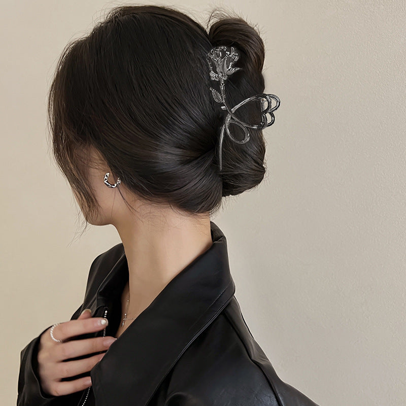 Rose Flower Hair Clip