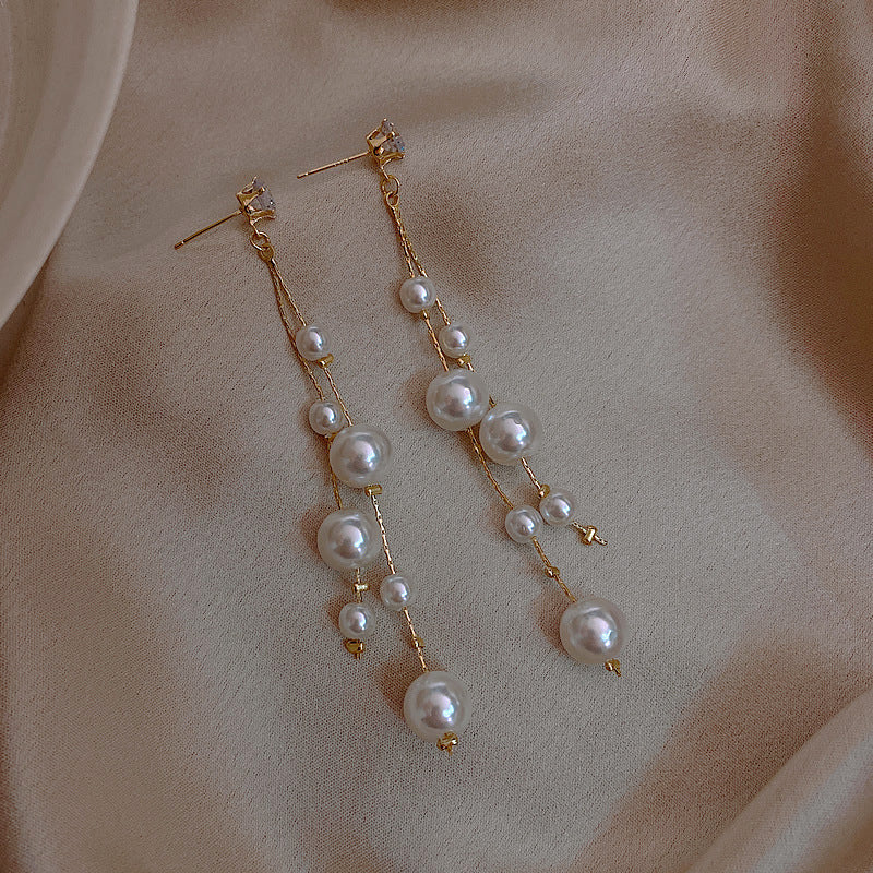 Korean Vintage Long Temperament Earrings Female